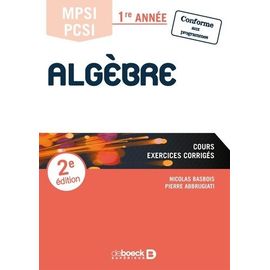 Algèbre Mpsi/Pcsi 1re Année