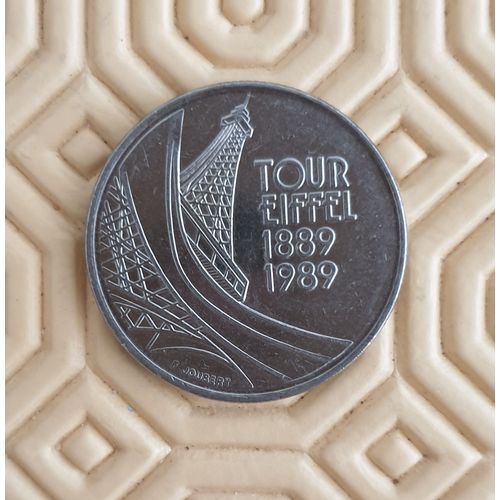 Pièce Monnaie 5 F France Tour Eiffel 1989 - Tbe