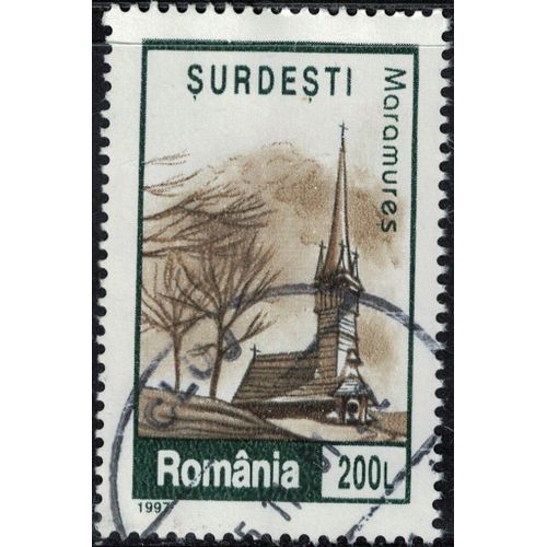 Roumanie 1997 Oblitéré Used Eglise Surdesti Maramures Y&t Ro 4372 Su