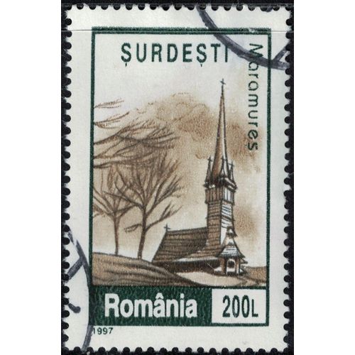 Roumanie 1997 Oblitéré Used Eglise Surdesti Maramures Y&t Ro 4372 Su