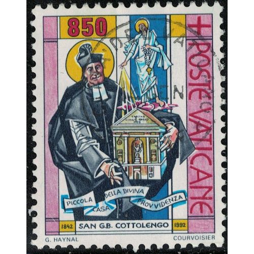Vatican 1992 Oblitéré Used Saint Joseph Cottolengo Fondateur Piccola Casa Della Divina Provvidenza Y&t Va 925 Su