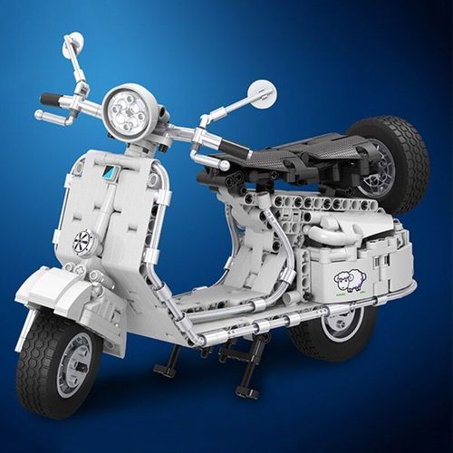 Kit De Pièces D'assemblage De Scooter À Haut Perçage, Particules De Construction Créatives Pour Les Enfants Et Les Amateurs De Moto 69he