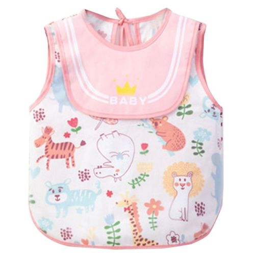 Bavoirs Imperméables Pour Bébés, Imprimés De Dessins Animés, Vêtement Pour Nourrissons, Smock Repas, Tissu Pour Enfants, Tablier De Dessin Et De Peinture Sans Manches, 69he