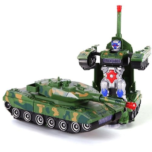 Tank Robot Électrique À Déformation Universelle, Jouet Pour Garçon, Voiture Pour Enfants, Modèle Militaire, Musique 69he