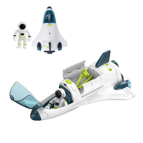 Navette Spatiale Moulée Sous Pression Pour Enfants, Modèle D'avion, Avec Son, Lumière, Présentoir De Musique, Jouet, Cadeau