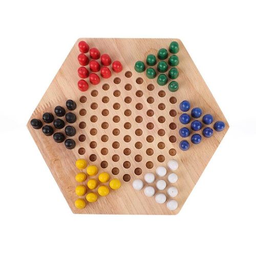 Plateau Éducatif En Bois Pour Enfants, Jeu De Dames Chinois Classique, Ensemble De Jeux De Stratégie Chinoise, Pièces De Backgammon Pour La Famille