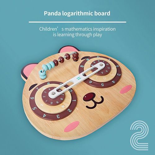 Planche D'arithmétique De Panda En Bois Pour Enfants, Jouet D'apprentissage Pour L'apprentissage Des Maths, Méthode Montessori, Addition, Soustraction