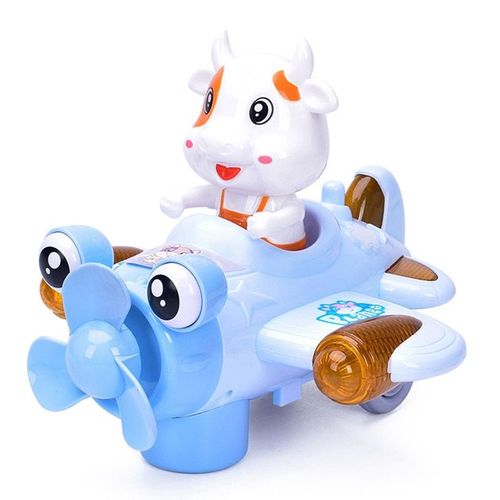 Avion Électrique De Dessin Animé Pour Enfants, Modèle De Voiture D'action, Jouets De Sport De Plein Air, Volant Universel (A)