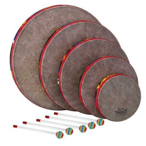 Remo Kd-0500-01 - Ensemble De Tambours À Main, 5 Fûts, Pour Enfants