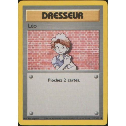 Dresseur Léo (Set De Base, Vf, N°91/102)