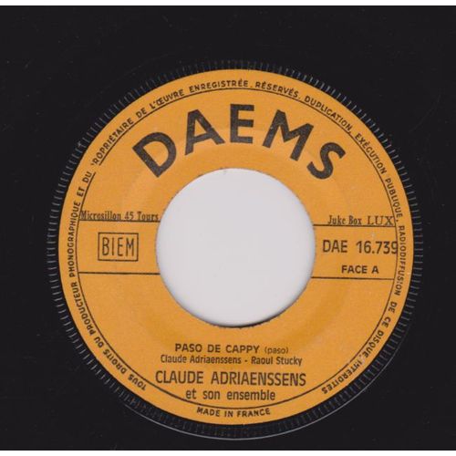 45 Rpm - Paso De Cappy - -Abanicazo Amoroso Tango