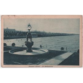 Buenos Aires - El Balneario (Carte Ancienne Animée, Argentine)