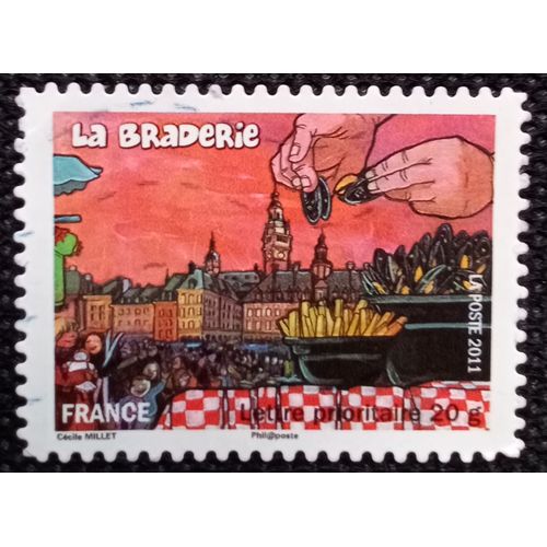 France 2011 Timbre Oblitéré Yt 568 - La Braderie De Lille - Carnet Fêtes Et Traditions De Nos Régions, Région Nord