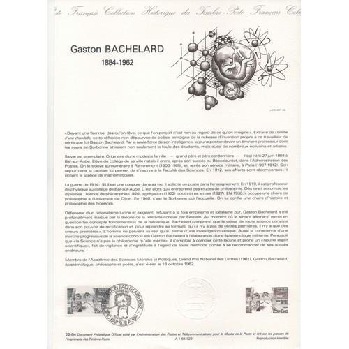 Document Philatélique Officiel 1984 - Gaston Bachelard