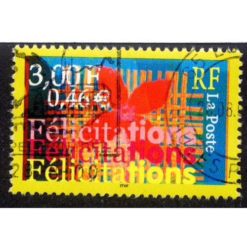 Timbre Félicitations,2000,Rf,La Poste,3,00f,0,46