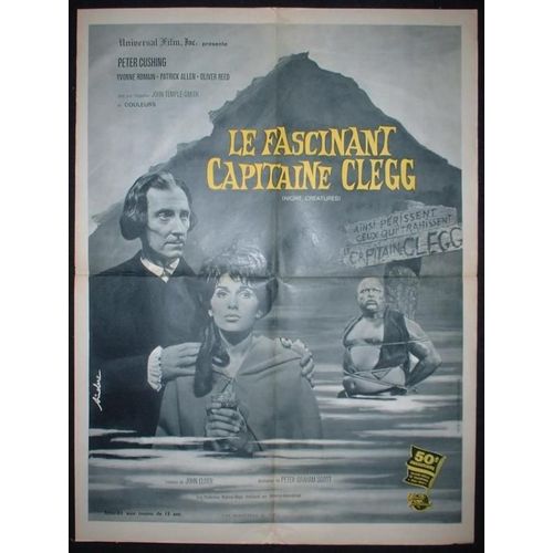 Le Fascinant Capitaine Clegg - Night Creatures * Peter Graham Scott - Film Fantastique 1962 - Affiche De Cinéma Originale 80x60 Cm - Original French Movie Poster * Peter Cushing ; Yvonne Romain