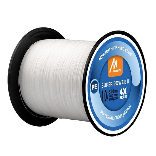 White-300m 15lb -Meredith 300m/330yard 4 Tresse Pêche Pe Lignes 15 80lb Hiver Mer Corde Fil Multifilament Pour Carpe Pêche Fil