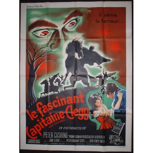 Le Fascinant Capitaine Clegg - Night Creatures * Peter Graham Scott - Film Fantastique 1962 - Affiche De Cinéma Originale 120x160 Cm - French Release Movie Poster * Peter Cushing ; Yvonne Romain