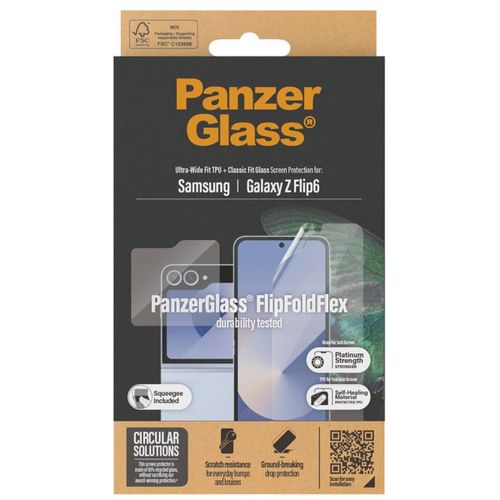 Panzerglass Protection D'écran En Verre Trempé Case Friendly Anti-Bactéries Samsung Galaxy Z Flip 6