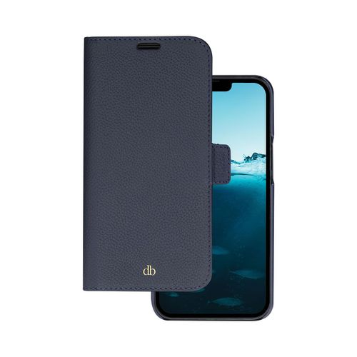 Étui Pour Iphone 14 Pro Folio 2 En 1 Modèle New York En Cuir Avec Porte-Cartes Dbramante1928bleu Marine