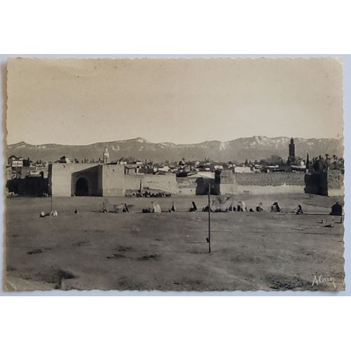 Carte Postale, Maroc, Marrakech, Rempart Et Porte De Bab Doukaia