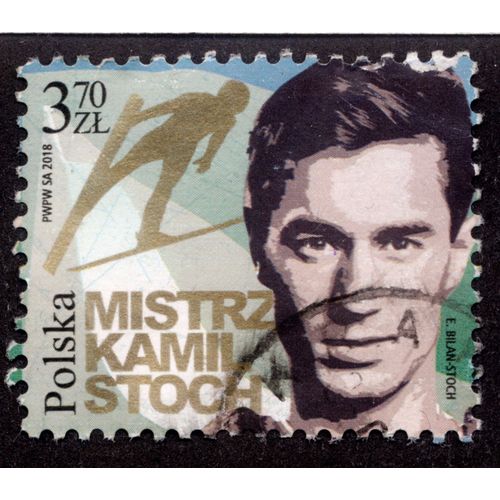 Timbre Mistrz Kamil Stoch,Polska,3,70 Zl,2018