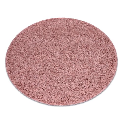 Cercle 120 Cm Tapis Soffi Cercle Shaggy 5cm Rose