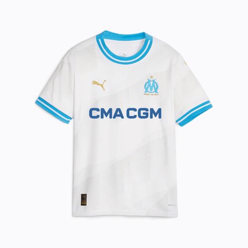 Maillot De Football Puma Om Home Jsy Rep Jr Blanc