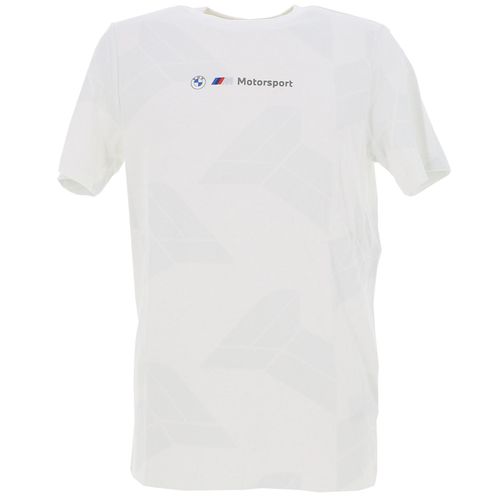 Tee Shirt Manches Courtes Puma M Bmw Mms Jaquard Tee Blanc