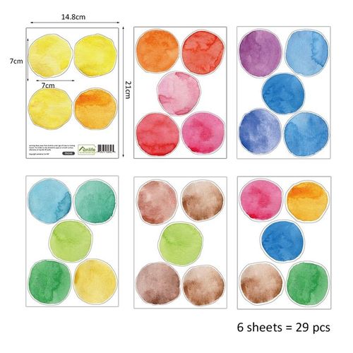 Autocollants Muraux En Pvc À Pois Colorés, Autocollants Créatifs Pour Enfants, Décoration De Chambre De Bébé En Vinyle