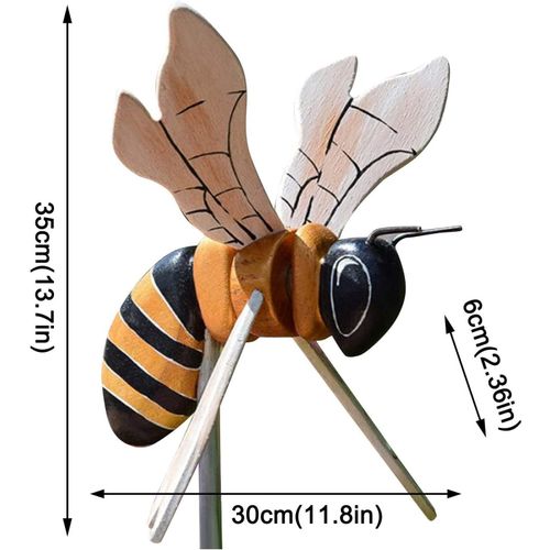 Moulin À Vent En Forme D'abeille, Bricolage, Tourbillon, Gadgets Décoratifs Pour Pelouse De Jardin, Jouets D'extérieur Pour Enfants, Sculpture