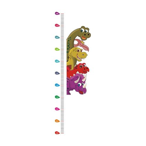 Autocollants Muraux Hauteur Enfant Mignon Petit Dinosaure, Autocollant Mural En Pvc, Décoration De Salle, Papier Peint Pegatinas De Pared