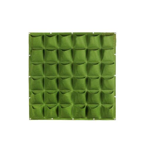 Jardinière Verticale De Jardin Vert, 100x100cm, Plantation Murale De Fleurs, Sac De Croissance De 36 Poches, Sac De Jardin De Salon, Fourniture De Maison