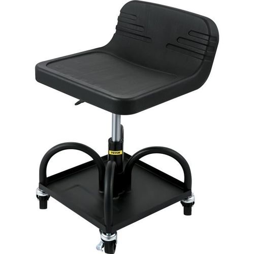 Tabouret D'atelier Mobile-Vevor-Charge 135 Kg-40-52 Cm-Hauteur Réglable-Plateau À Outils-Entretien Automobile Voiture Garage Auto