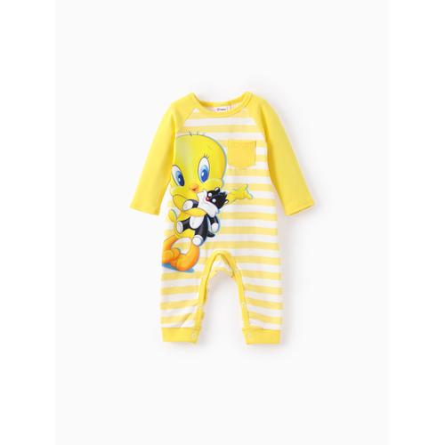 Looney Tunes Bébé Fille,Garçon 1pc Combinaison À Rayures À Manches Longues