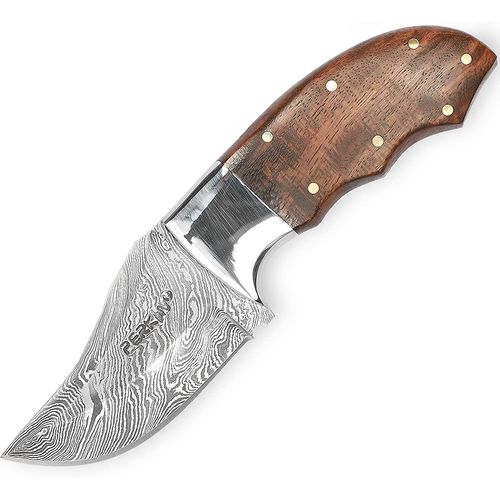 Couteau De Chasse Damassé Avec Lame De 7,62 Cm Marron Gris