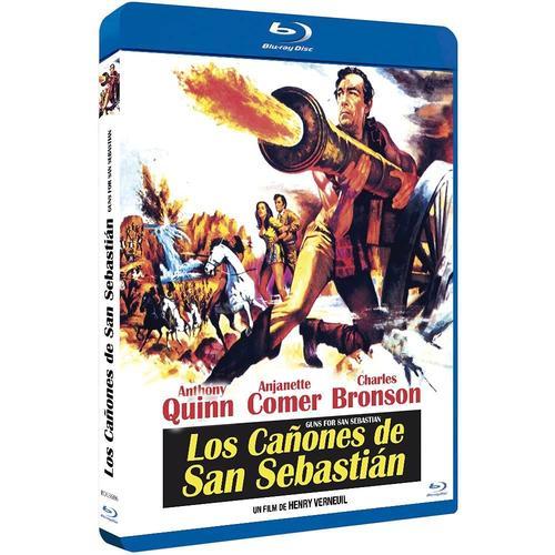 La Bataille De San Sebastian / Guns For San Sebastian / Los Cañones De San Sebastián - Blu-Ray Exclusif Import Espagne Avec Vf Incluse Et Jaquette, Menu Disc En Espagnol