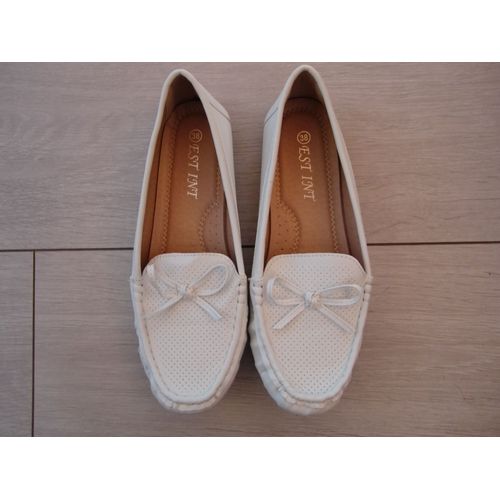 Mocassins Blancs Femme (Taille 38)