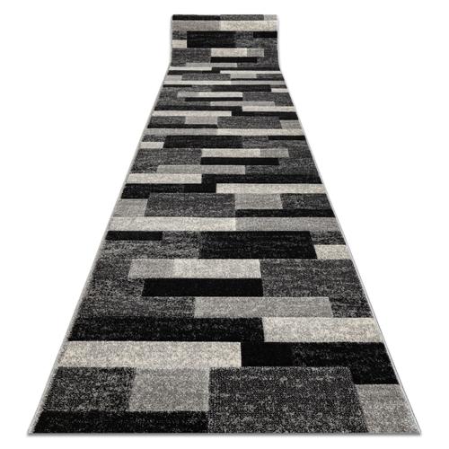 100x350 Cm Tapis De Couloir Feel 5756/16811 Rectangles Gris 100 Cm