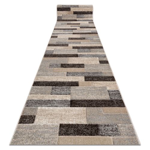 100x130 Cm Tapis De Couloir Feel 5756/15055 Rectangles Beige 100 Cm