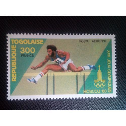 Timbre Togo Yt Pa 417 Jeux Olympiques De Haies 1980 ( 020905 )