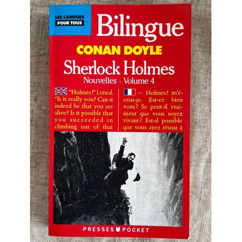 Arthur Conan Doyle. Sherlock Holmes. Bilingue Vol 4 .Presses Pocket . Collection Les Langues Pour Tous 1988