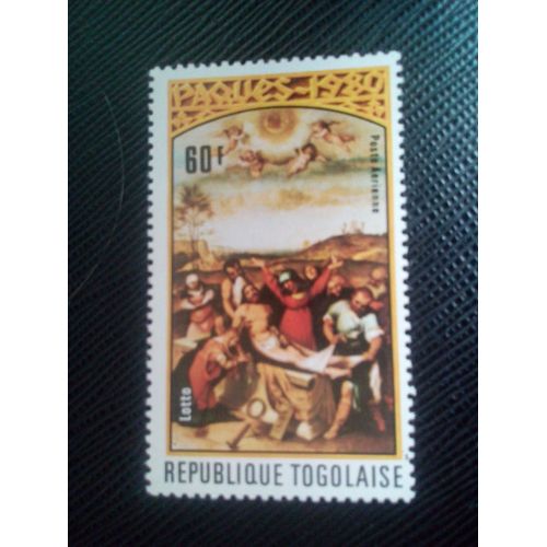 Timbre Togo Yt Pa 418 "Le Christ Est Enlevé", Par Lotto 1980 ( 020905 )