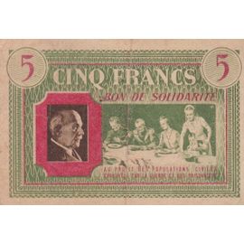 Bon De Solidarite Cinq Franc