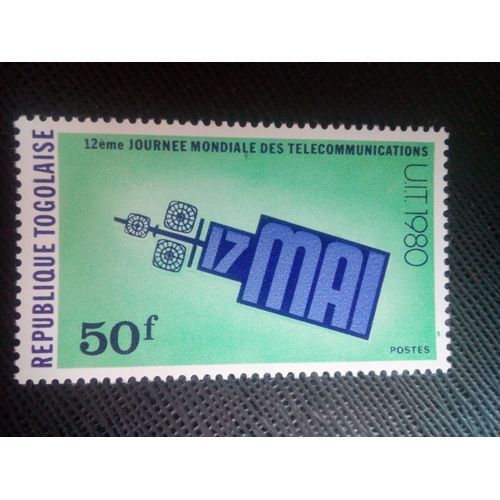 Timbre Togo Yt 988 12e Journée Mondiale Des Télécommunications 1980 ( 020905 )