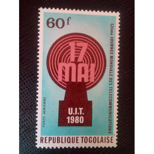 Timbre Togo Yt Pa 427 12e Journée Mondiale Des Télécommunications 1980 ( 020905 )