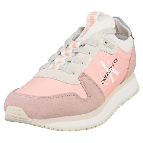 Calvin Klein Runner Sneaker Sock Femme Baskets Mode Rose