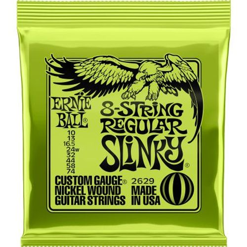 Ernie Ball - 2629 - Regular Slinky - Jeu De 8 Cordes