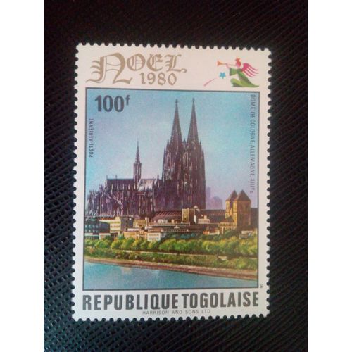 Timbre Togo Yt Pa 436 Cathédrale De Cologne, Allemagne, Xiiie Siècle 1980 ( 020905 )