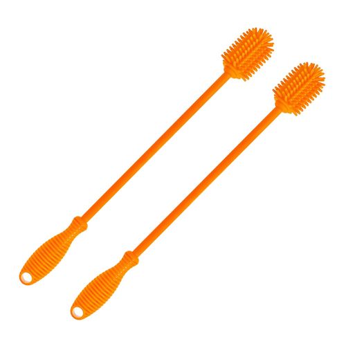 Brosse À Bouteille Nettoyant pour Votre ,Bouteille de Sport,Vase et Verrerie,Nettoyage D' Laver Les Conteneurs Col étroit 12,5 Pouces 2 Pièces